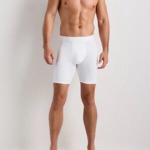 Quince Men’s Organic Cotton 4” Boxer Brief’s in White Size Medium 441